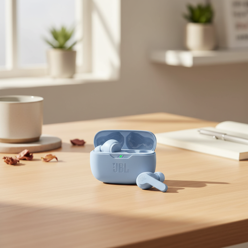 JBL Wave Beam Wireless Earbuds  | Blue