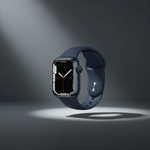 Apple Watch Series 7 GPS, 41mm Blue Aluminium Case with Abyss Blue Sport Band - Regular