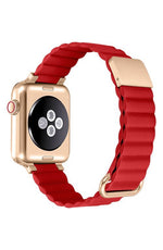 Magnetic Watch 42/44/45MM Leather Strap | Red