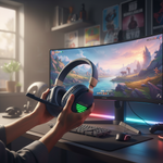 Colusi Gaming Stereo 3.5+USB Headphone RGB Light |Blue
