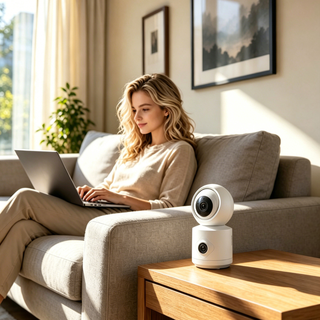 aslitec 4MP Smart WiFi Dual Lens 1920×2160 HD Camera