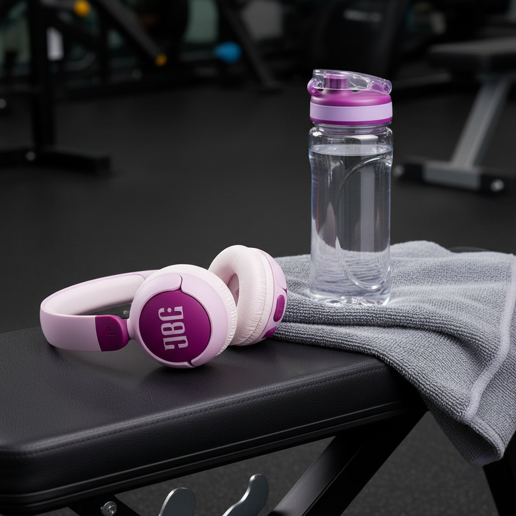 سماعات رأس Junior 320BT اللاسلكية فوق الأذن بتقنية البلوتوث مع ميكروفون مدمج من JBL  | بنفسجي