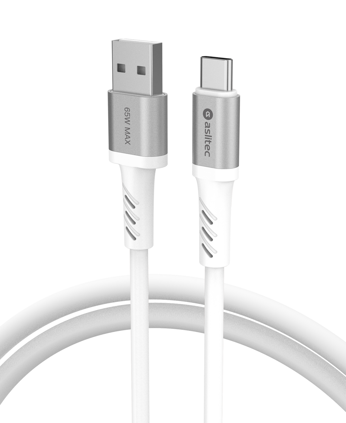 كيبل Aslitec GRAPHENEX  للشحن السريع ونقل البيانات بقدرة 65 واط – USB-A إلى USB-C