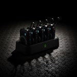 محطة الطاقة المحمولة PentaEnergia من ليزل 10,000 مللي أمبير × 5 تدعم الشحن اللاسلكي مع كيبل مدمج|أسود