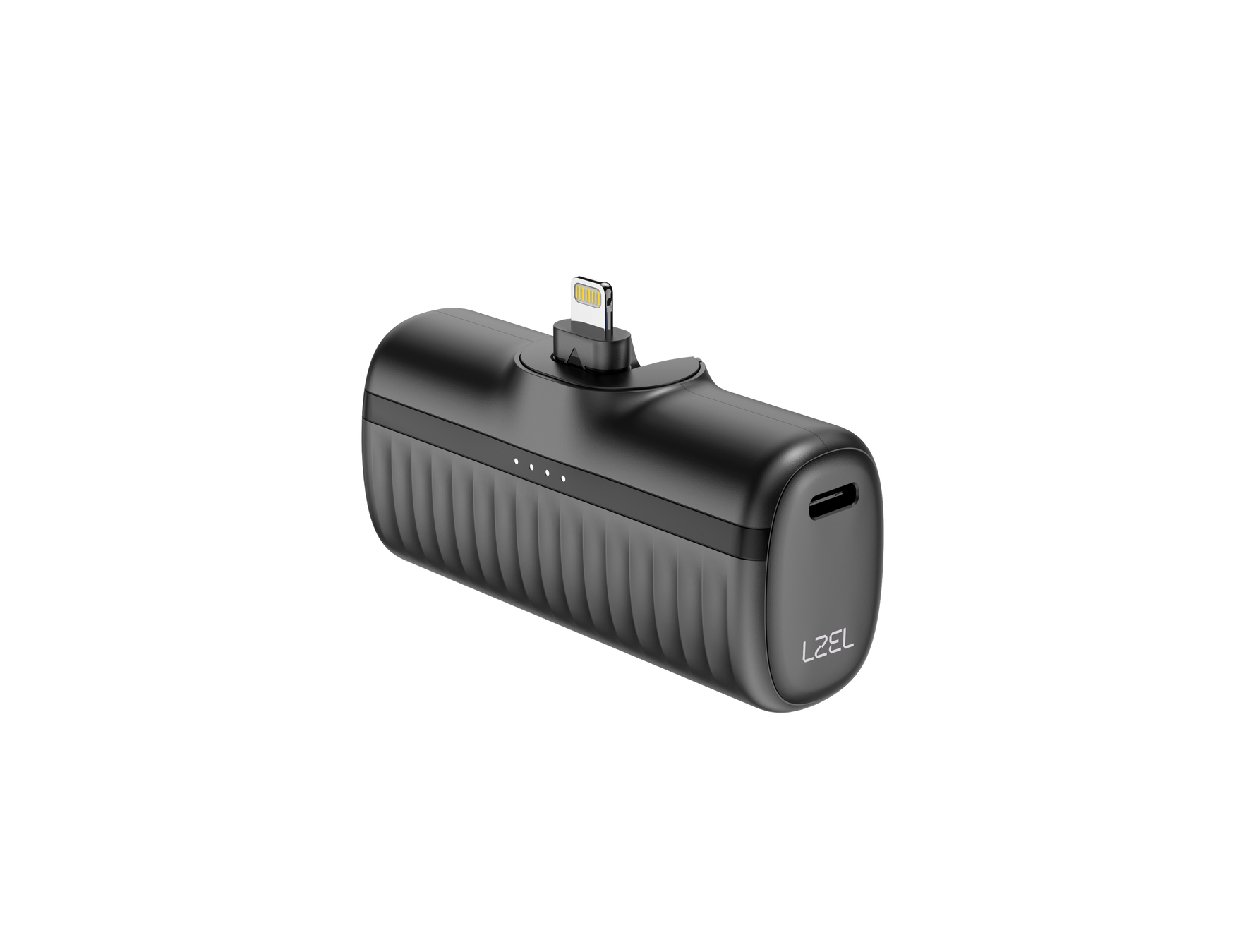 بطارية متنقلة PrimeBrio Clip L5 من ليزل – بسعة 5000 مللي أمبير، قدرة 20 واط، منفذ Lightning  | أسود