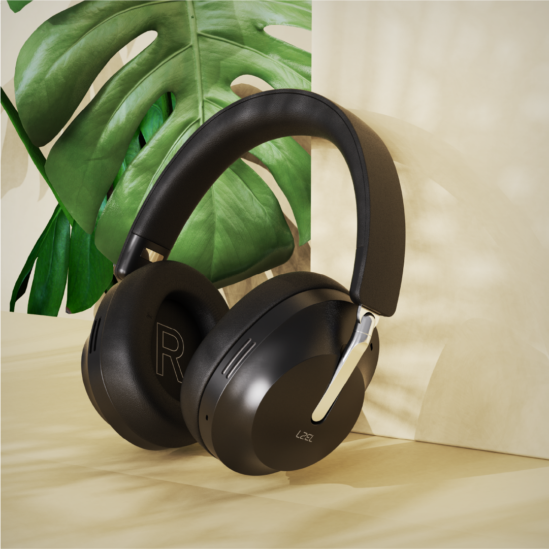 LZEL Sonicflow Series High-Fidelity Wireless Stereo Headphones | Black