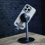 كڤر حماية LZEL Primemag Grip المقاوم للسقوط لهاتف iPhone 15 Pro Max | شفاف / رمادي 