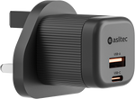شاحن aslitec VexoraGaN بقدرة 35 واط – شاحن GaN فاخر بمنفذي USB-A و USB-C