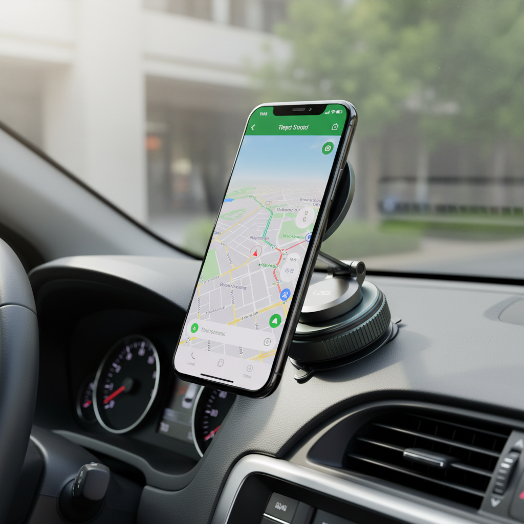 LZEL Magvortex Flex Vacuum Suction Phone Holder 360 Rotation | Black