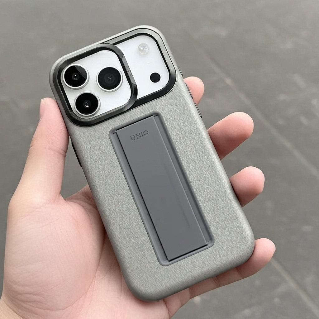 كڤر UNIQ Hybrid Heldro Pro MagClick مع حامل كاميرا لجهاز iPhone 17 Pro | Clay