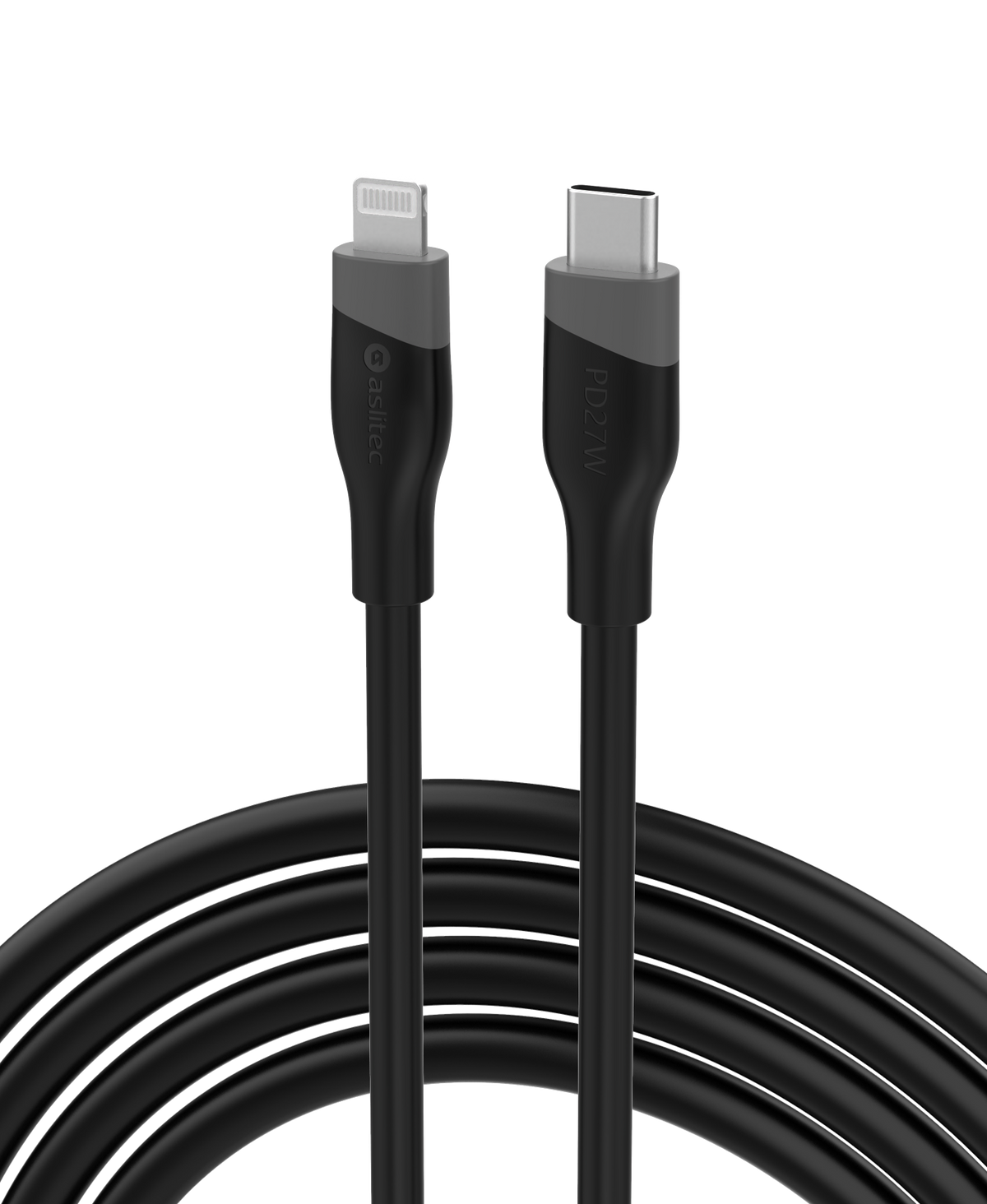 كيبل Aslitec GRAPHENEX SYNC للشحن السريع ونقل البيانات – USB-C إلى Lightning