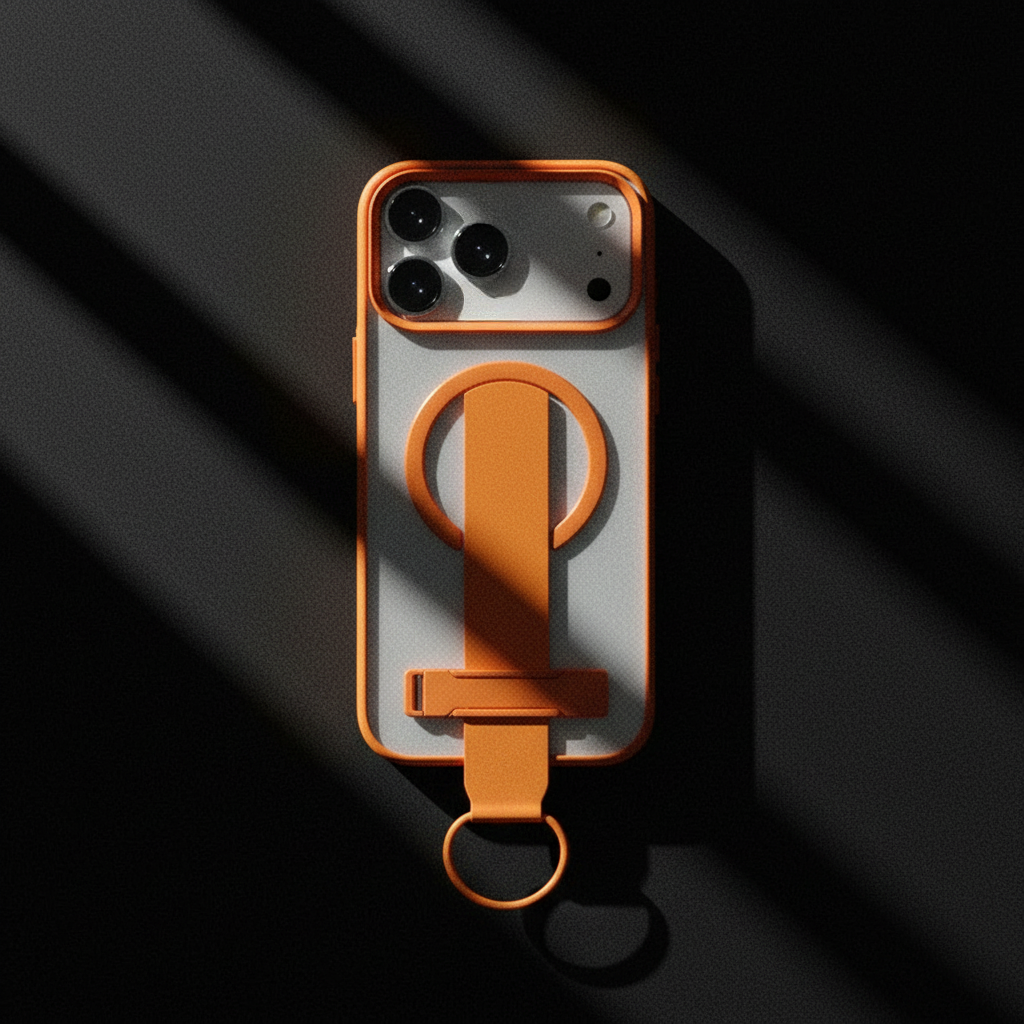 LZEL MagMatte Grip Case for iPhone 17 Pro Max | Papaya Orange