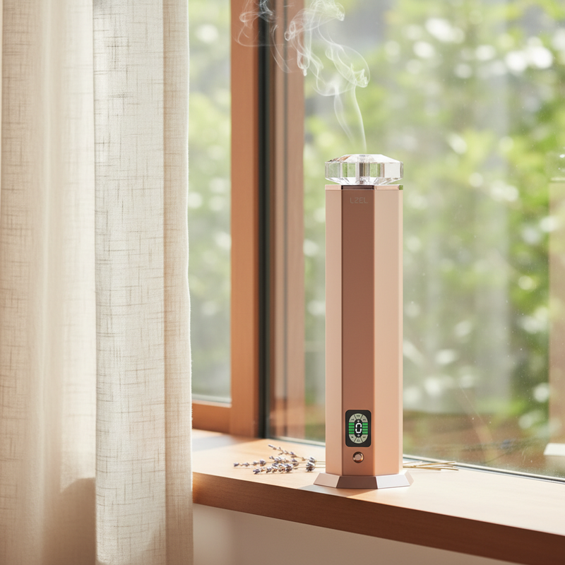LZEL Aroma Diffuser Aromavista Essence Premium Scent Diffuser Led Display - Cold Air Diffusion Tech - 120 Ml
