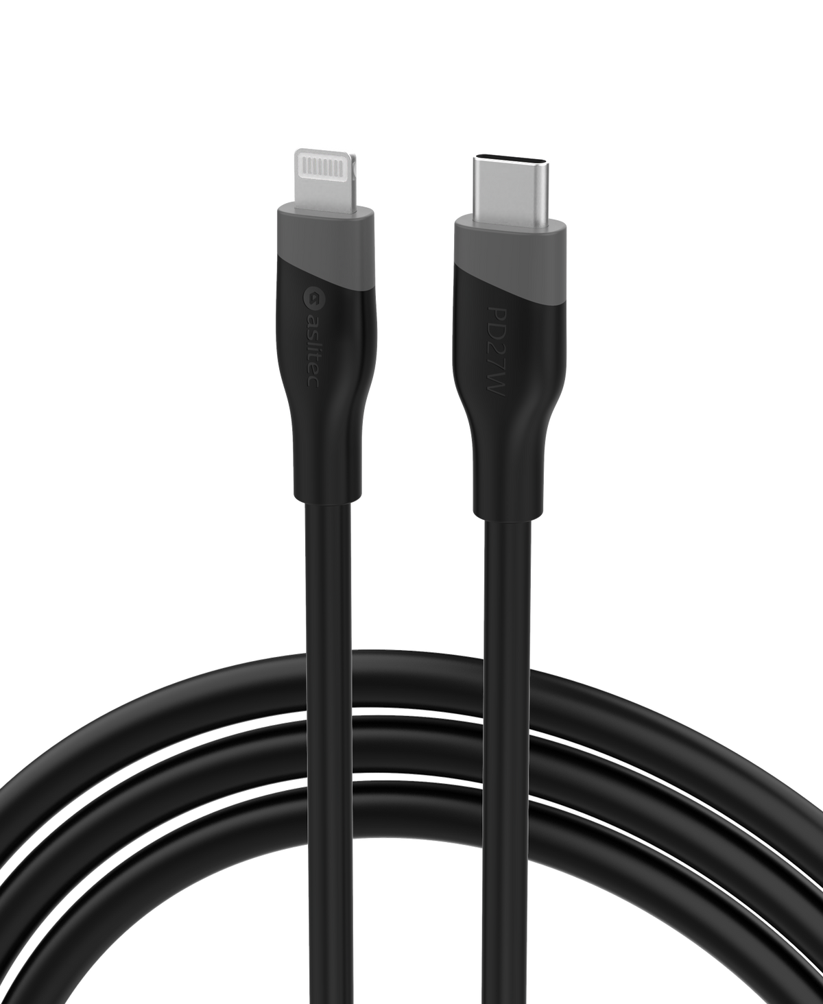 aslitec SILICORECHARGE SYNC Fast Charging & Data Cable – USB-C to Lightning