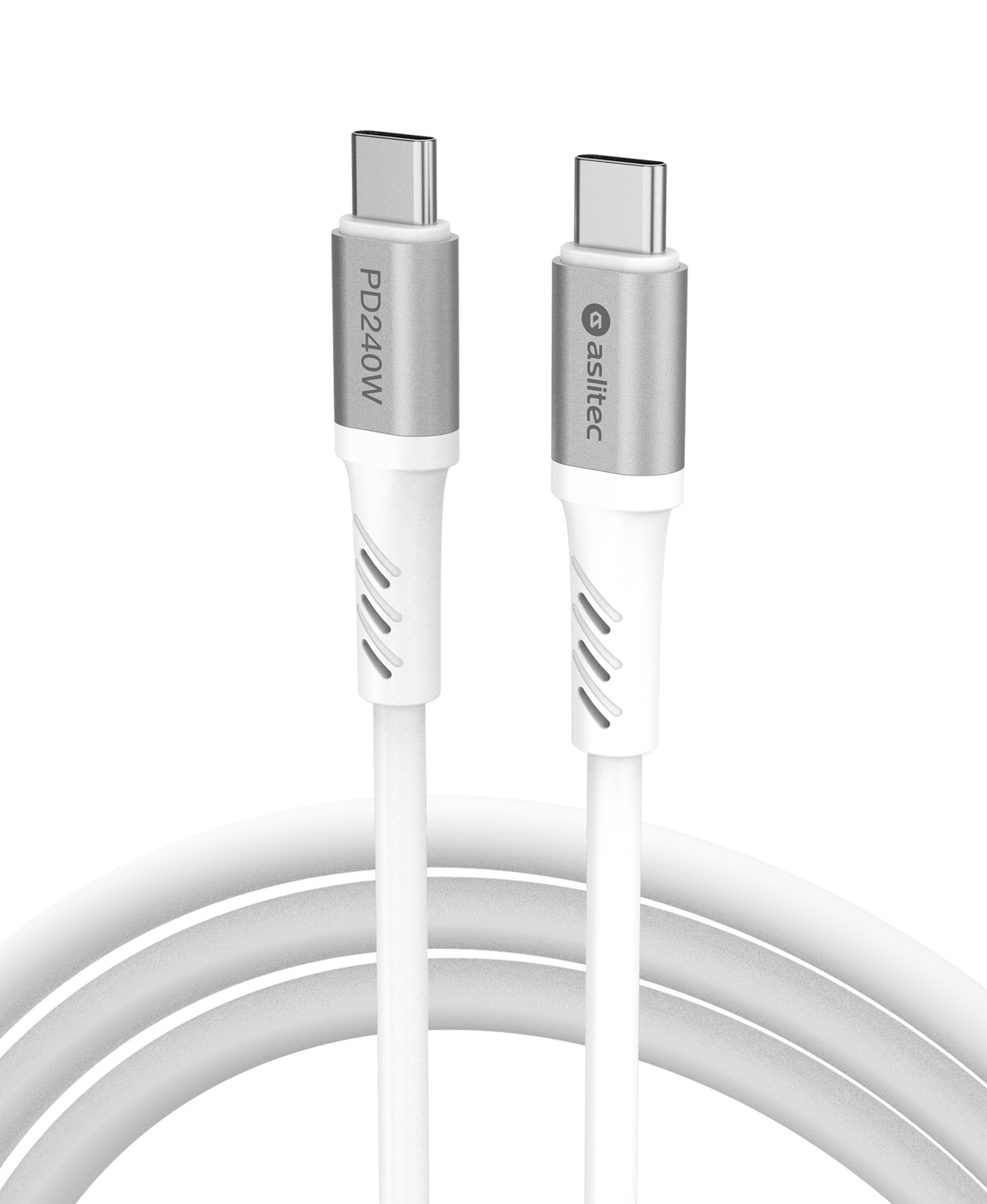 كيبل aslitec GRAPHENEX  للشحن السريع ونقل البيانات بقدرة 240 واط – USB-C إلى USB-C