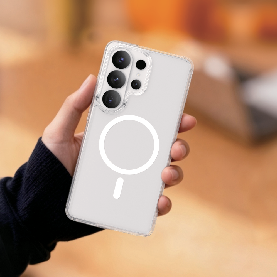 Asli Magtrox Crystal Transparent Style Hybrid Magsafe Case For Samsung S26 Ultra | Clear