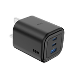 Asli  Global Maxcharge 65 Gan 3-Port Usb-A & Dual Usb-C Fast Charger | Black