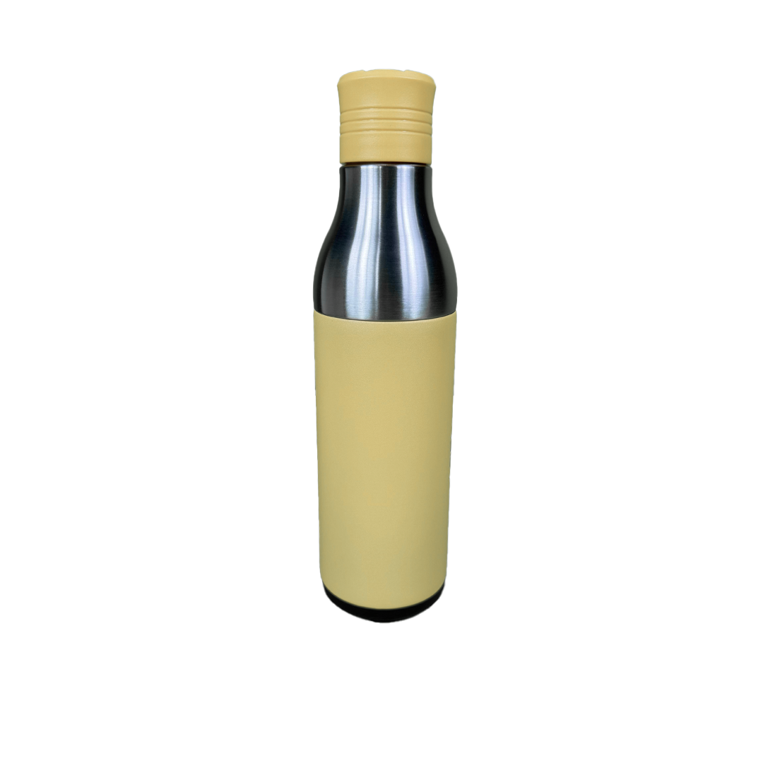 LZEL Natura Elva Vacuum Bottle Dual 400 mL + 400 mL | Yellow Aluminum