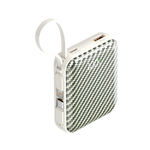 Asli ChargeFlux Mini بطارية متنقلة 10000 مللي أمبير مع كابلي USB-C وLightning مدمجين، شحن سريع PD بقدرة 35 واط | أخضر