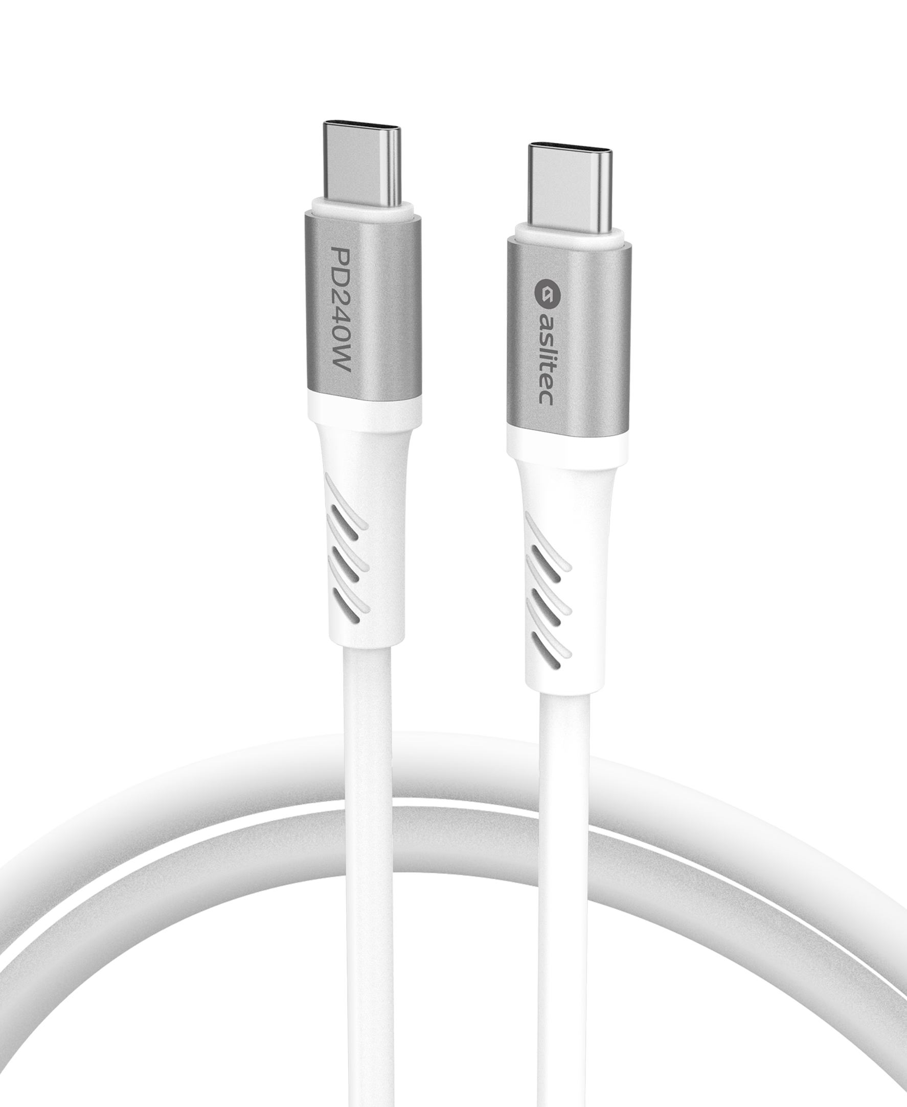 كيبل aslitec GRAPHENEX  للشحن السريع ونقل البيانات بقدرة 240 واط – USB-C إلى USB-C