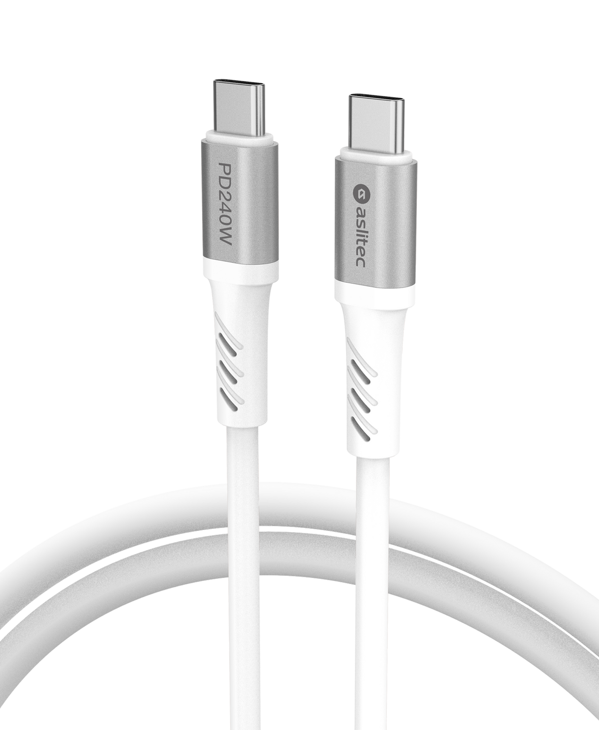 كيبل aslitec GRAPHENEX  للشحن السريع ونقل البيانات بقدرة 240 واط – USB-C إلى USB-C