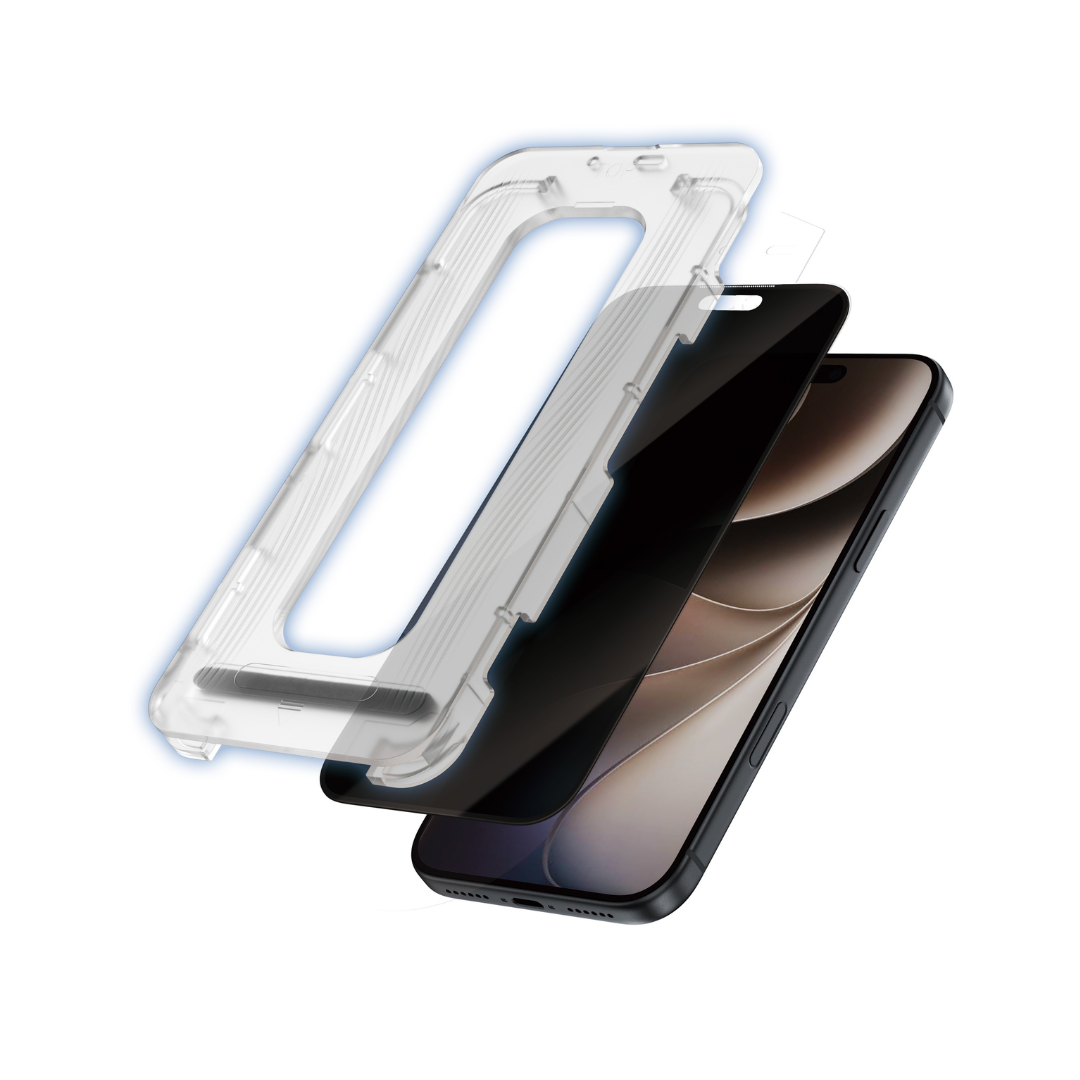 حماية شاشة LZEL CRYSTALGUARD زجاجية مقوّاة بتغطية كاملة لهاتف iPhone 18 Pro Max – حماية 9H | للخصوصية