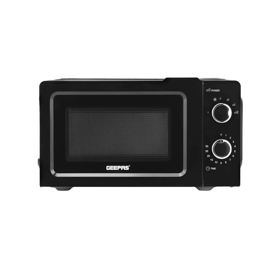 Geepas  20L Microwave Oven - 1100W Solo Microwave Oven with 5 Power Levels