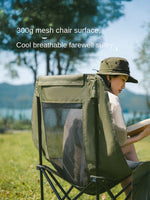 Naturehike Sea Star High-Back Mesh Moon Chair | Green