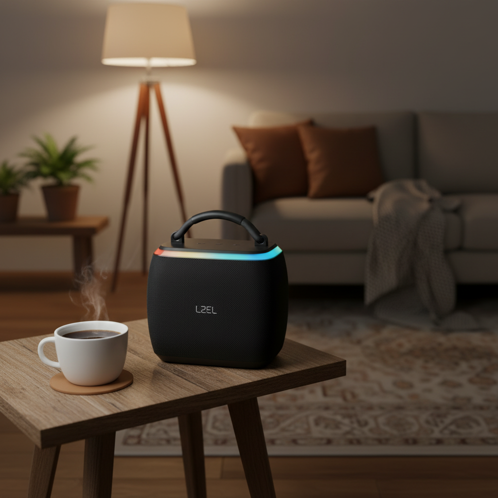 LZEL AquilaSonus Pulse Ultimate – Waterproof Portable Bluetooth Speaker | Black