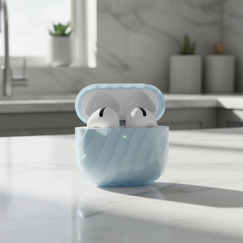 Asli Global Sound Buds Neon Stylist TWS Intelligent  In-ear Bluetooth Headset |Sky Blue