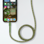  كيبل LZEL USB-C إلى USB-C 2.0 – 1 متر | شحن سريع PD 240 واط (48V/5A)، نقل بيانات 480Mbps، مقاوم للانحناء 150,000+، غلاف TPE مضفر متين | أخضر