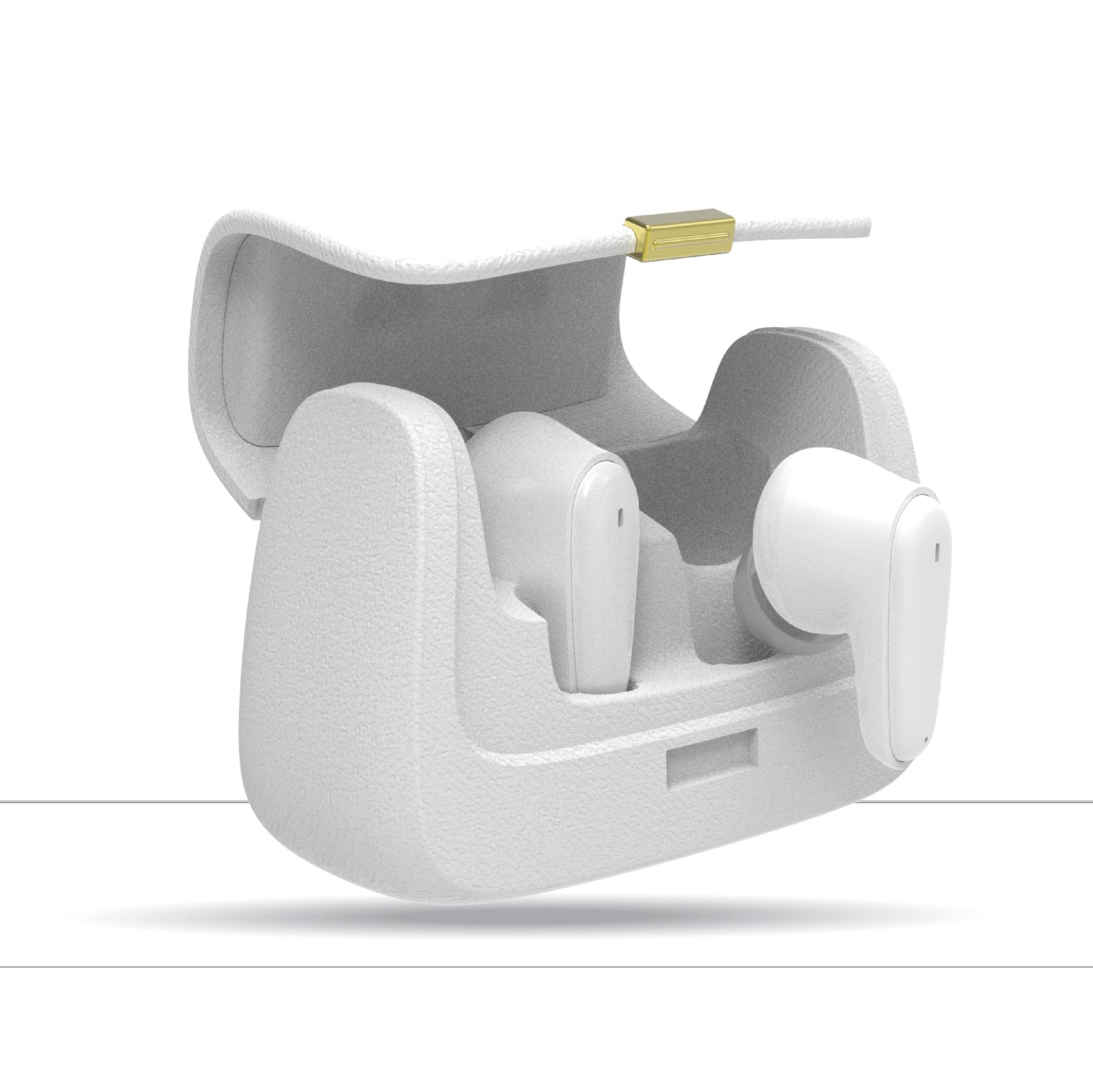 Asli Global Audiobag Echo Unique Handbag Styling TWS Bluetooth Earbuds |White