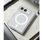 كڤر حماية LZEL MATTE CRYSTAL متوافق مع MagSafe لهاتف iPhone Duo | شفاف 