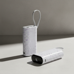 Asli Global 10000mAh PowerPod Luxe Shinning Diamond Power Bank with Built in Cable | White