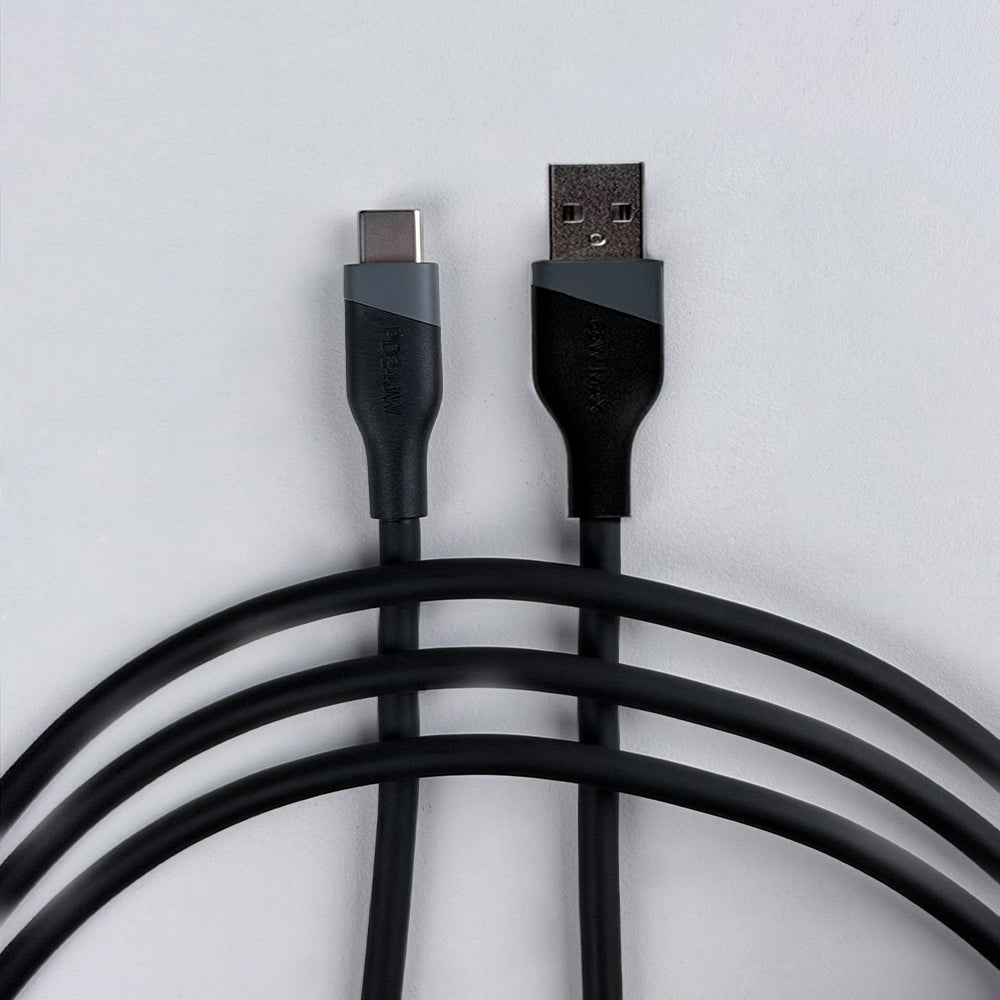 aslitec SILICORECHARGE 65W Fast Charging & Data Cable – USB-A to USB-C