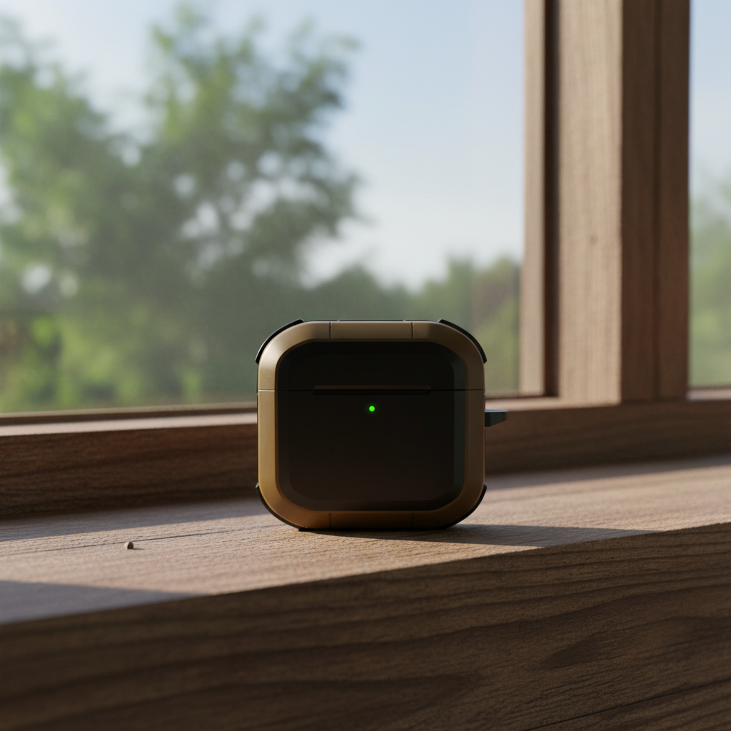 LZEL Airpods 4 Aurum Guard Max Hard PC+TPU Case | Brown/Black