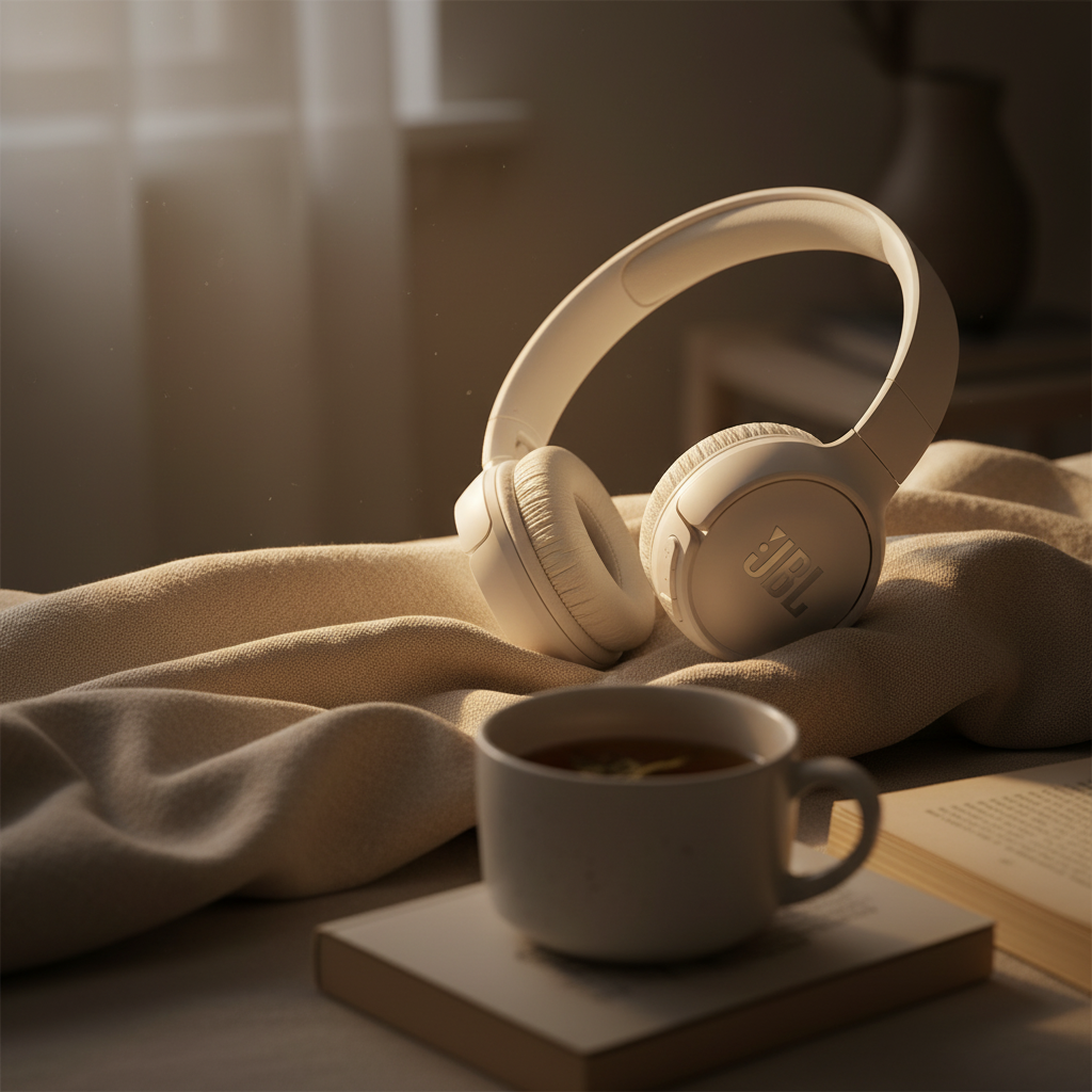 سماعة رأس Tune 520 لاسلكية من JBL | أبيض