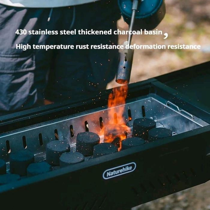 Naturehike (Moyan) Multi-functional Vertical Barbecue Grill | Black