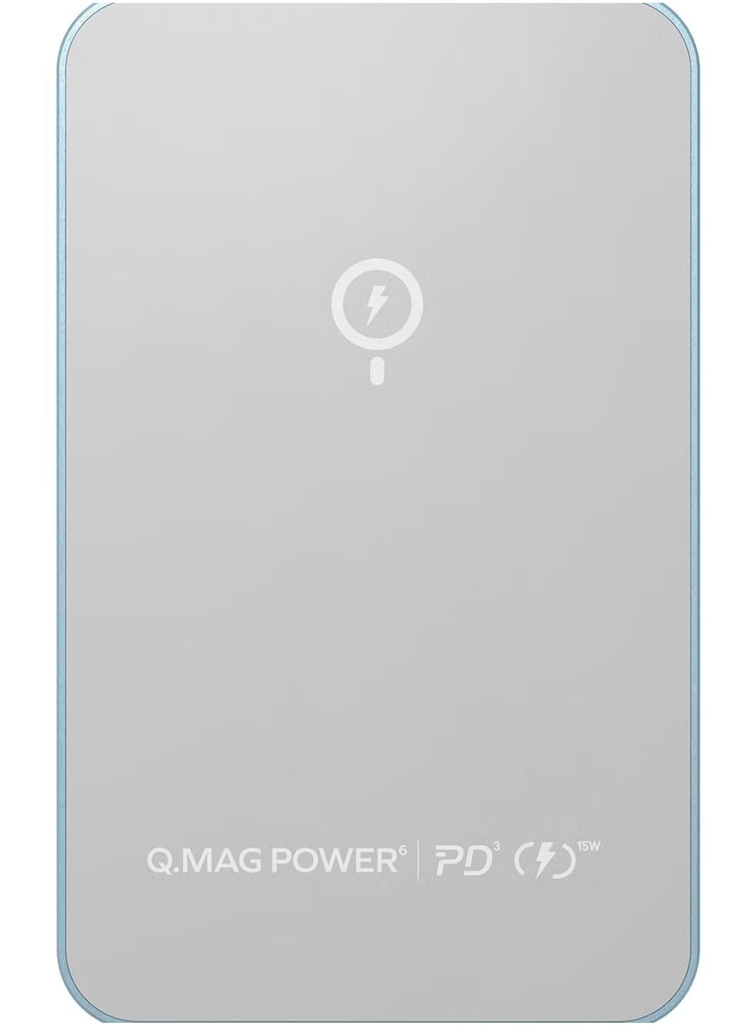 Momax Q.Mag Power 6 5000mAh Magnetic Wireless Battery Pack compatible with Magsafe - Blue