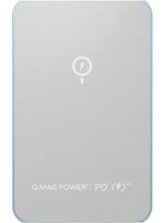 بطارية شحن متنقلة موماكس Q.Mag Power 6 لاسلكي مغناطيسي | أزرق