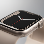 ساعة Apple Watch Series 7 (GPS) مقاس 45 مم – هيكل ألومنيوم ستارلايت مع سوار رياضي ستارلايت