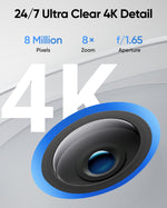 كاميرا مراقبة ذكية E330 (احترافية) بـ 4 كاميرات بدقة 4K من Eufy | أبيض