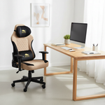 Black Bull Gaming Chair With Molded Headrest Up & Down - Fabric | Black/Brown