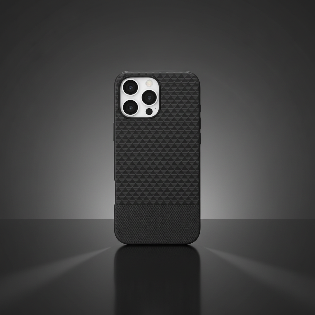 كفر حماية MagCarbon Splice من LZEL لجهاز iPhone 16 Pro | كاربون أسود