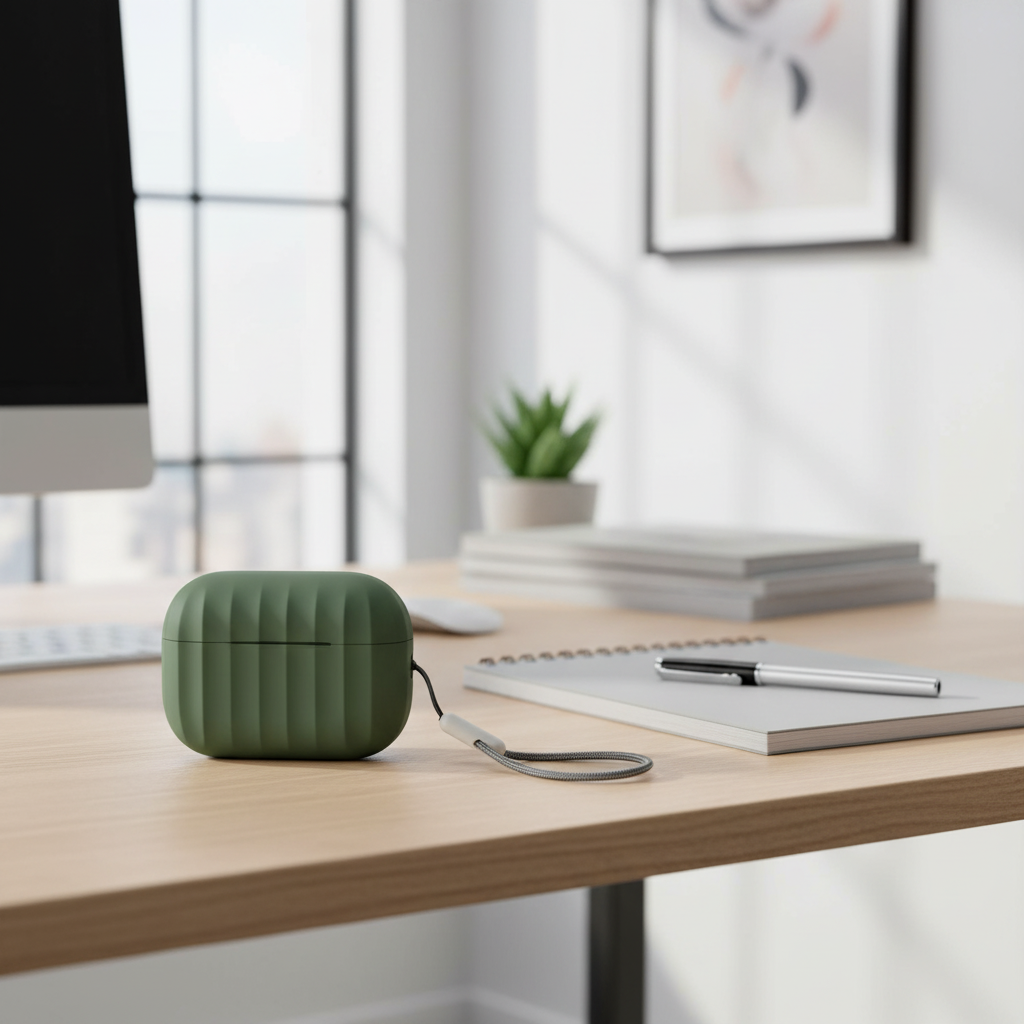 Asli Global Airpods Pro 2 Silicone Case with Anti Drop Protection | Green