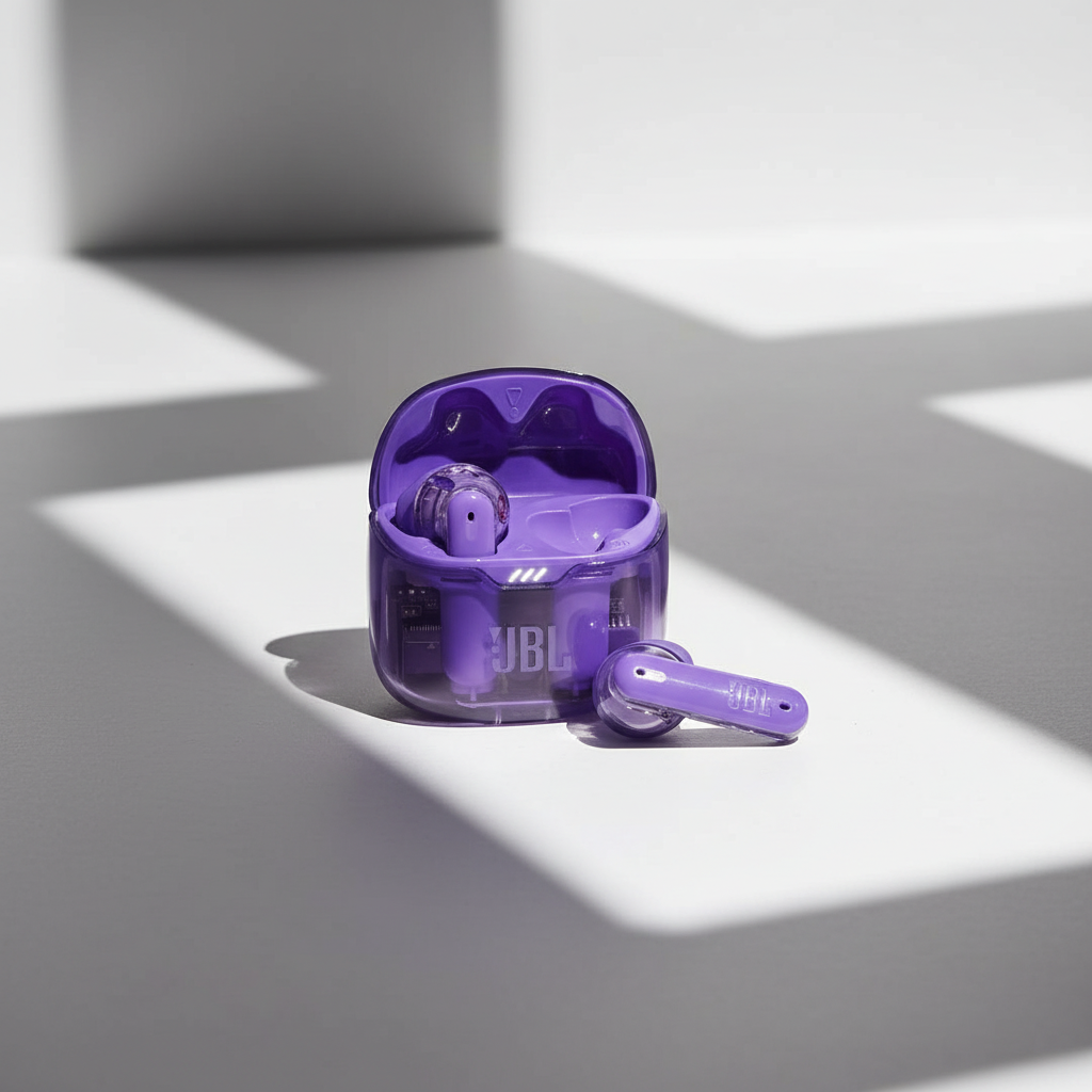 JBL Tune Flex Ghost Edition With Active Noise Cancelling | Purple