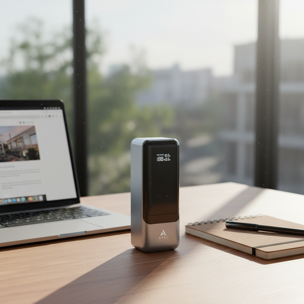 بطارية شحن متنقلة من أسلي جلوبال بسعة 27000 مللي أمبير مع شحن سريع PD و3 منافذ USB بقوة 145 واط | رمادي