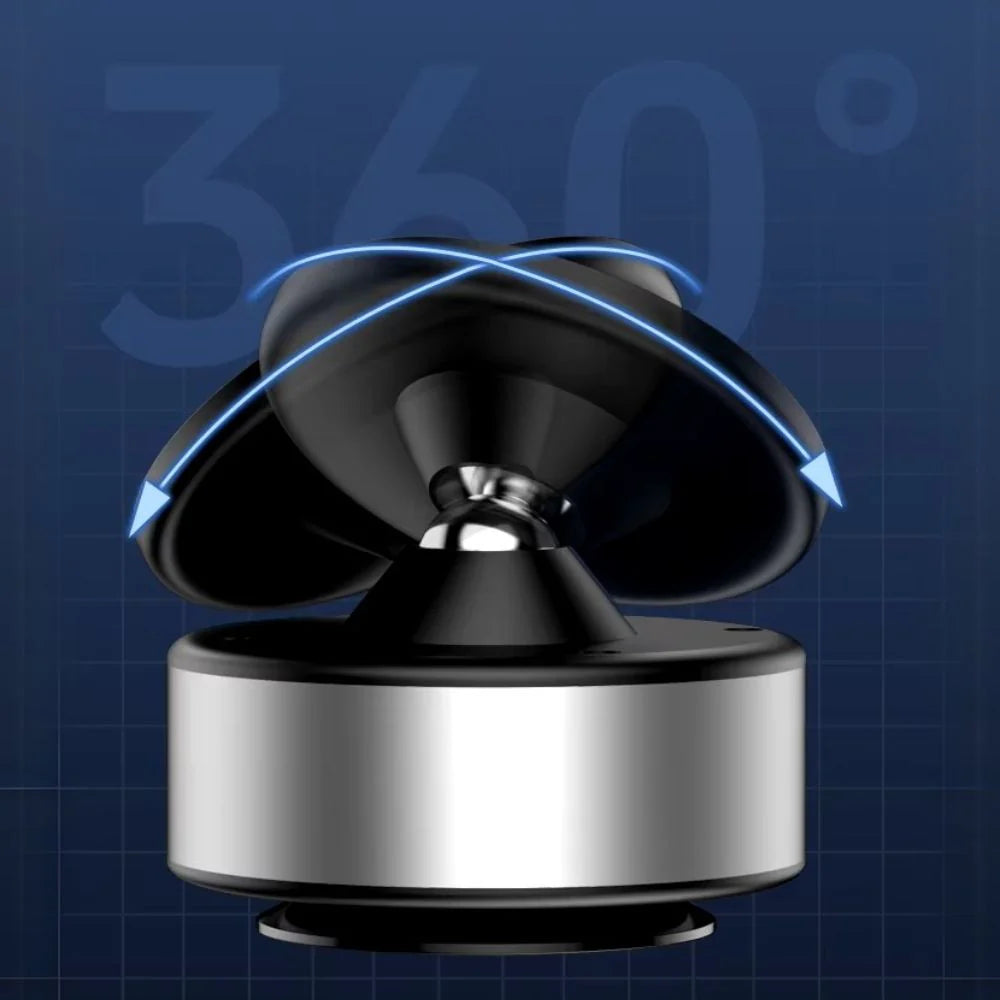 Automobile 360° Rotating Magnetic Vacuum Suction Mount | Silver