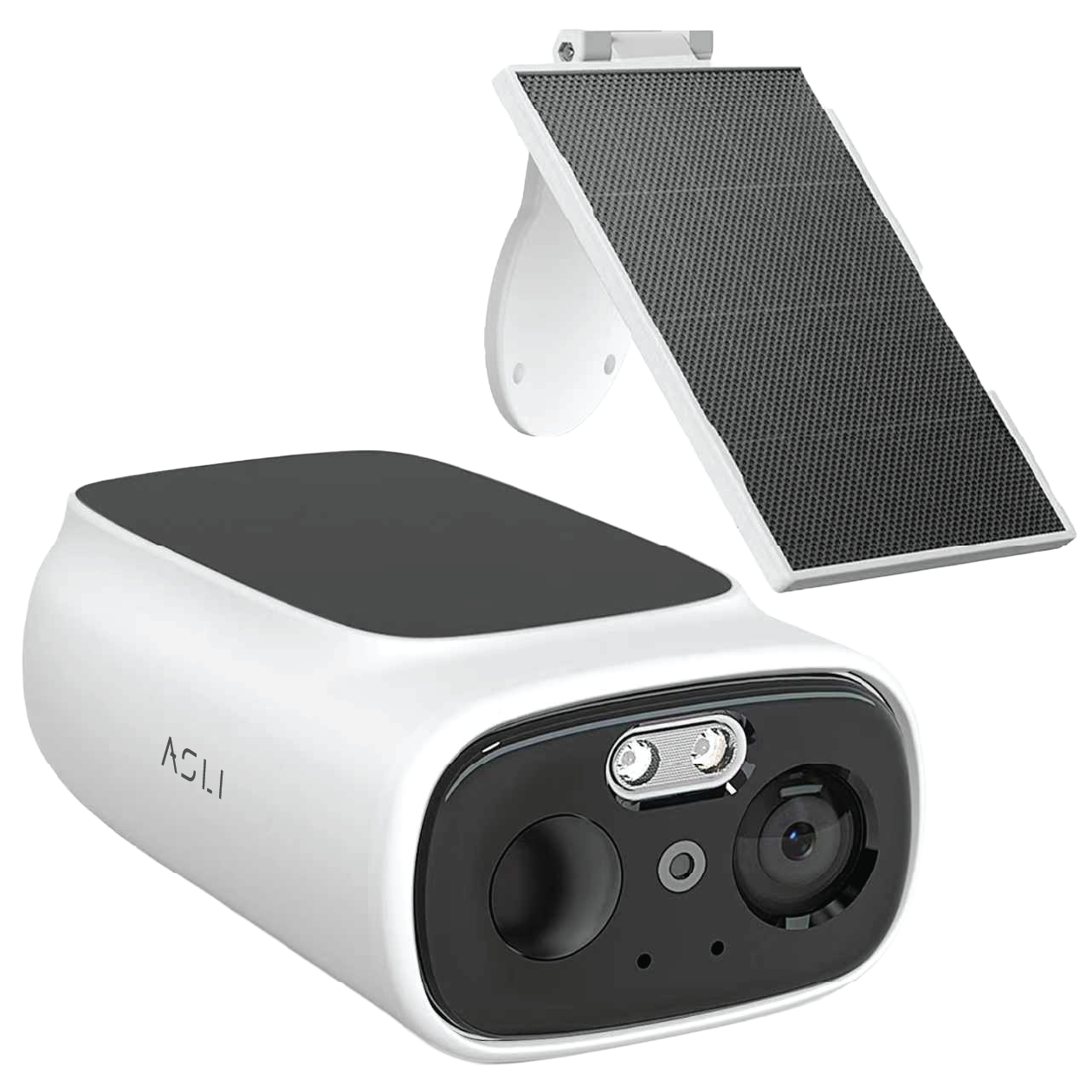 Asli Global EVOCAM  The Solar-Powered Security Camera That Never Dies | 7500mAh Battery + Solar • 10m Night Vision • IP65 Weatherproof
