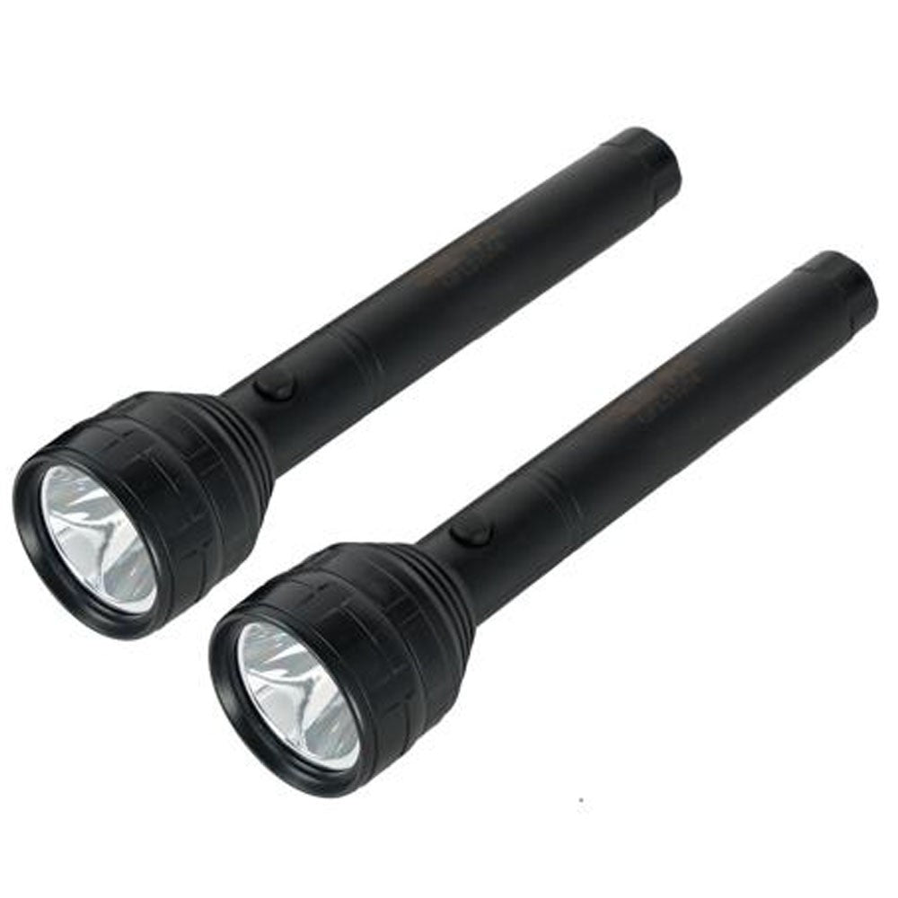 كشاف LED قابل للشحن من Geepas – شحن عبر USB، مجموعة مكونة من قطعتين